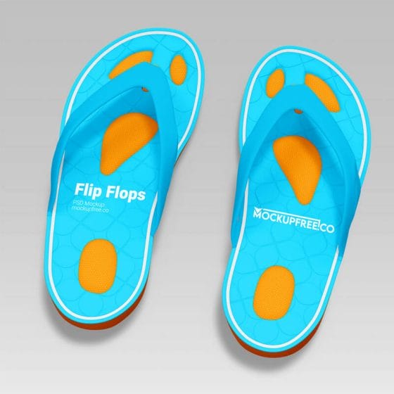 Free Flip Flops Mockup