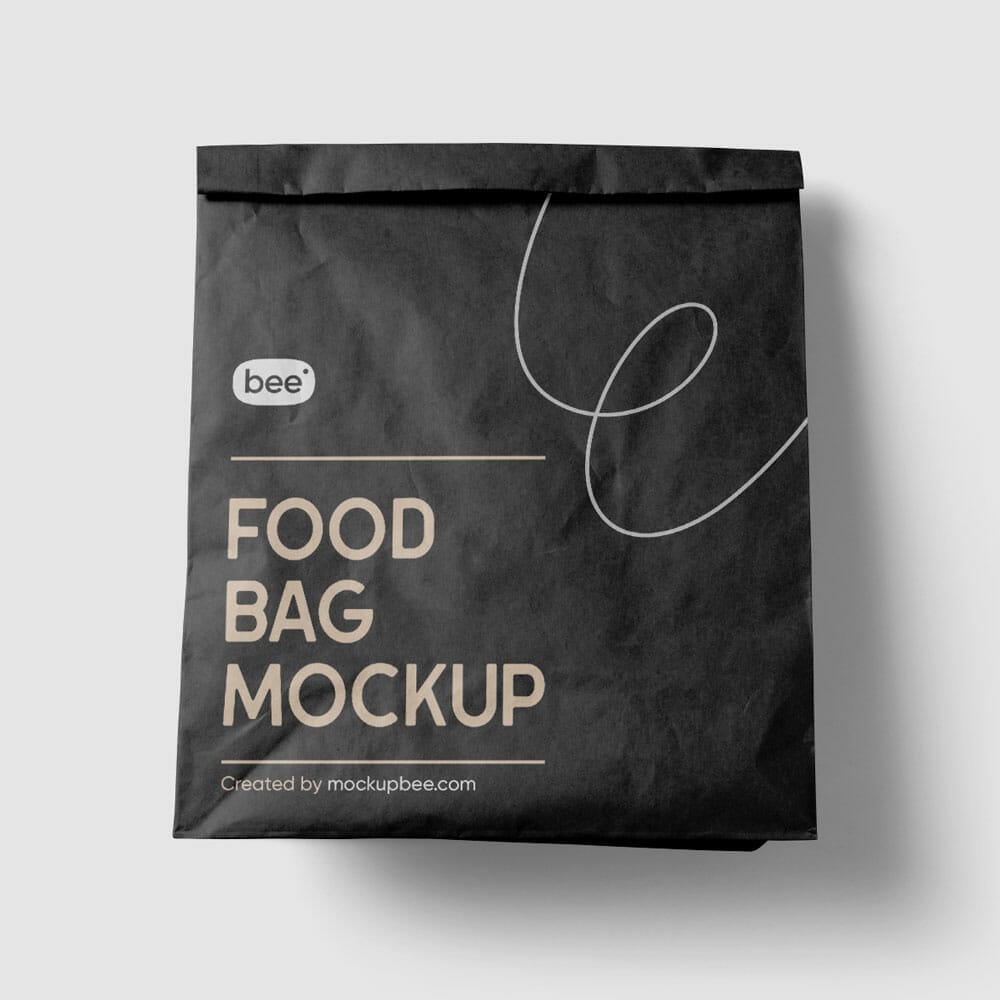 Free Food Bag Mockup