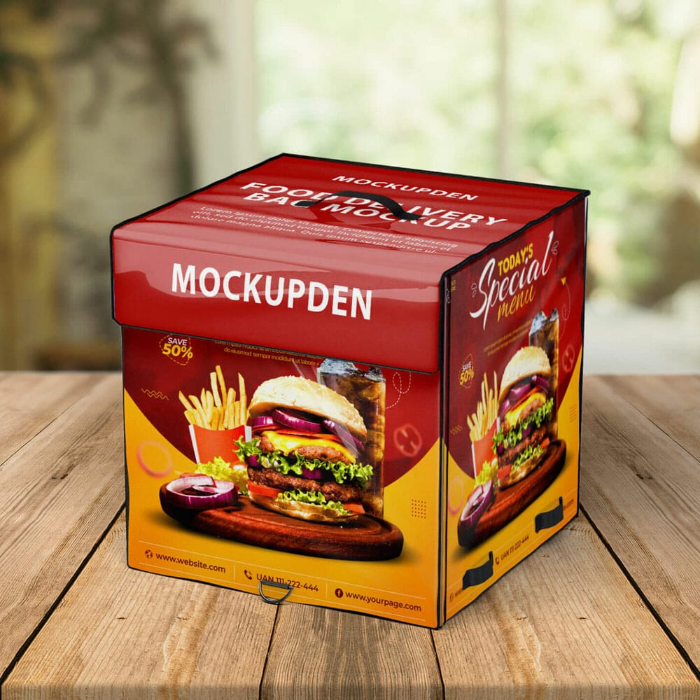 Free Food Delivery Bag Mockup PSD Template