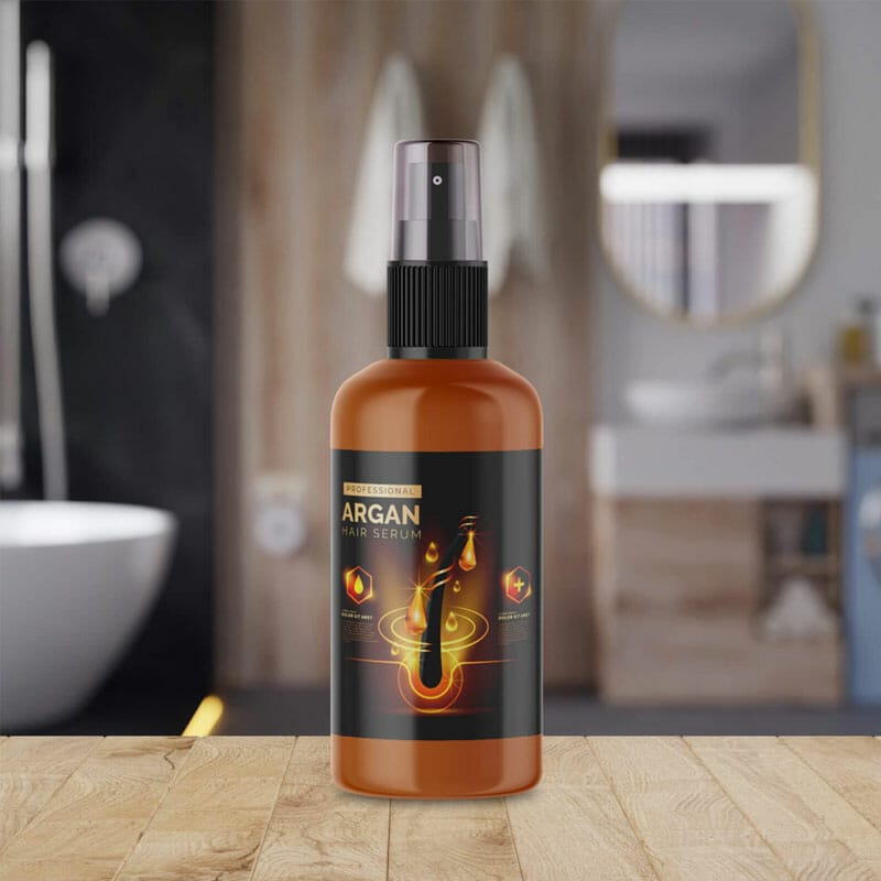 Free Hair Spray Bottle Mockup PSD Template