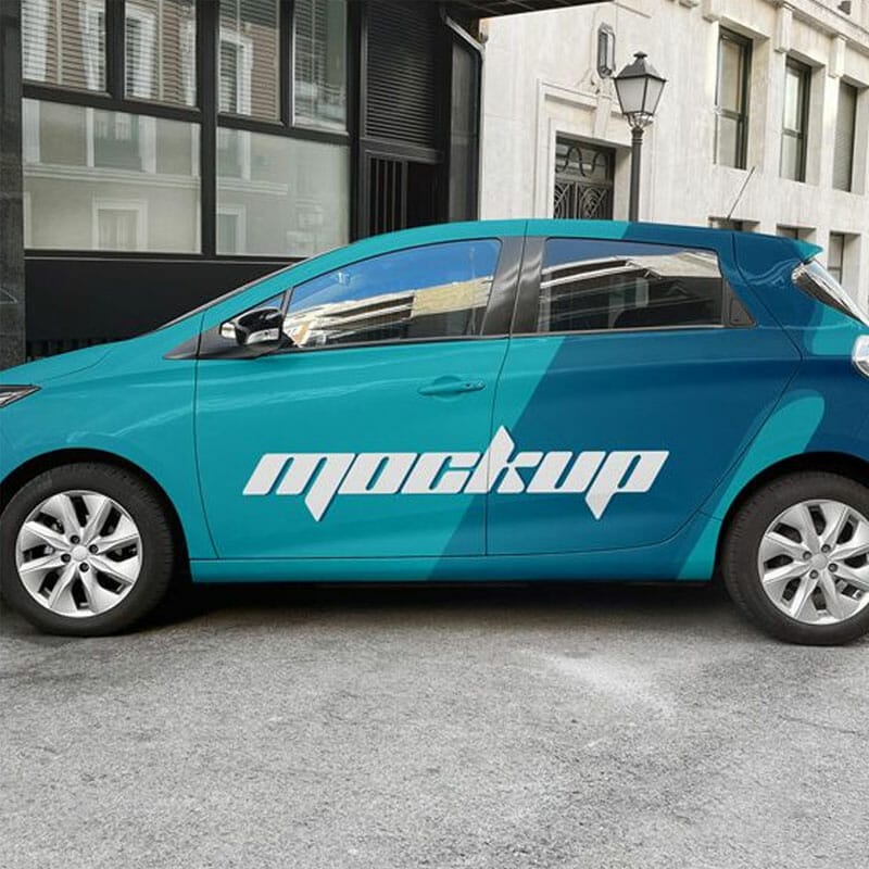 Free Hatchback Car Mockup