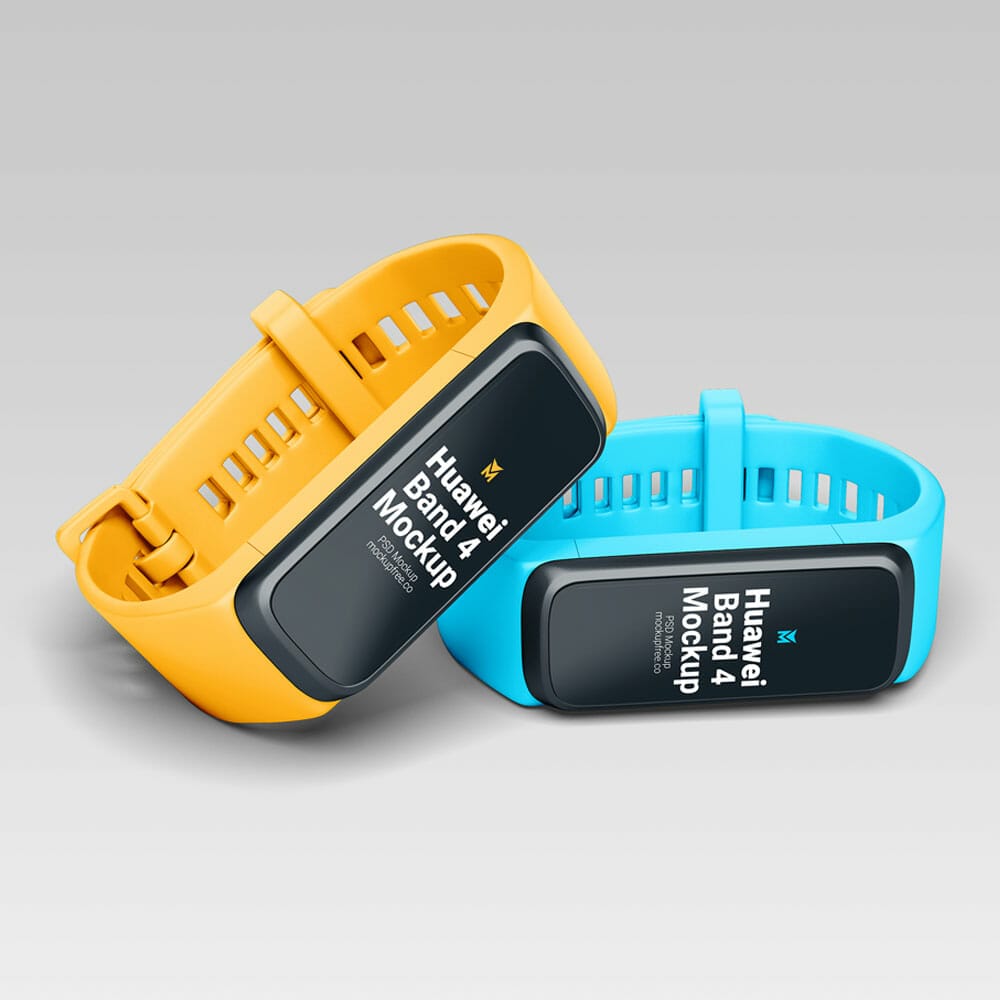 Free Huawei Band 4 Mockup
