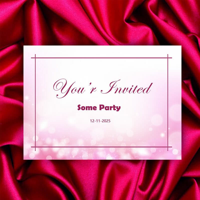 Free Invitation Card Mockup PSD