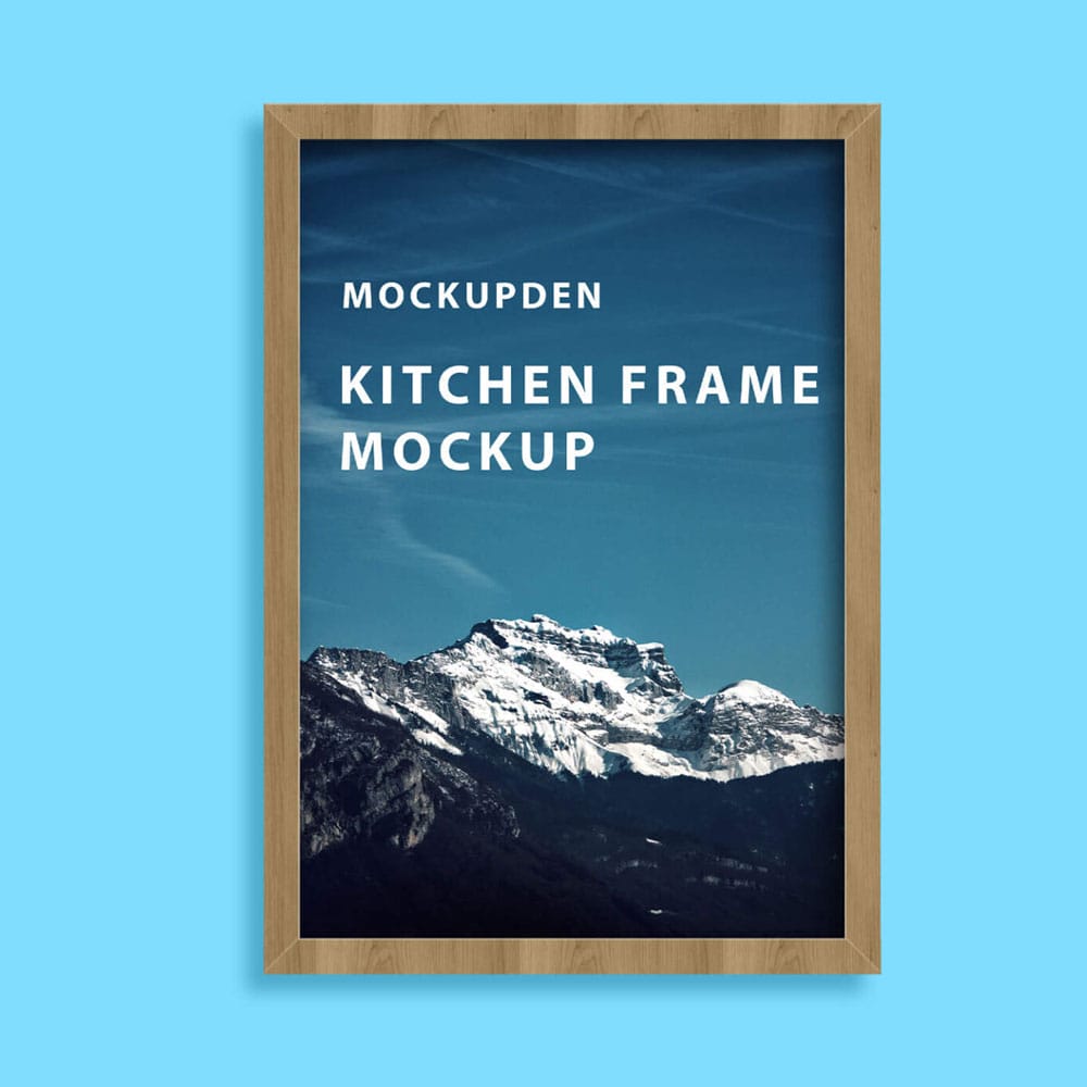 Free Kitchen Frame Mockup PSD Template