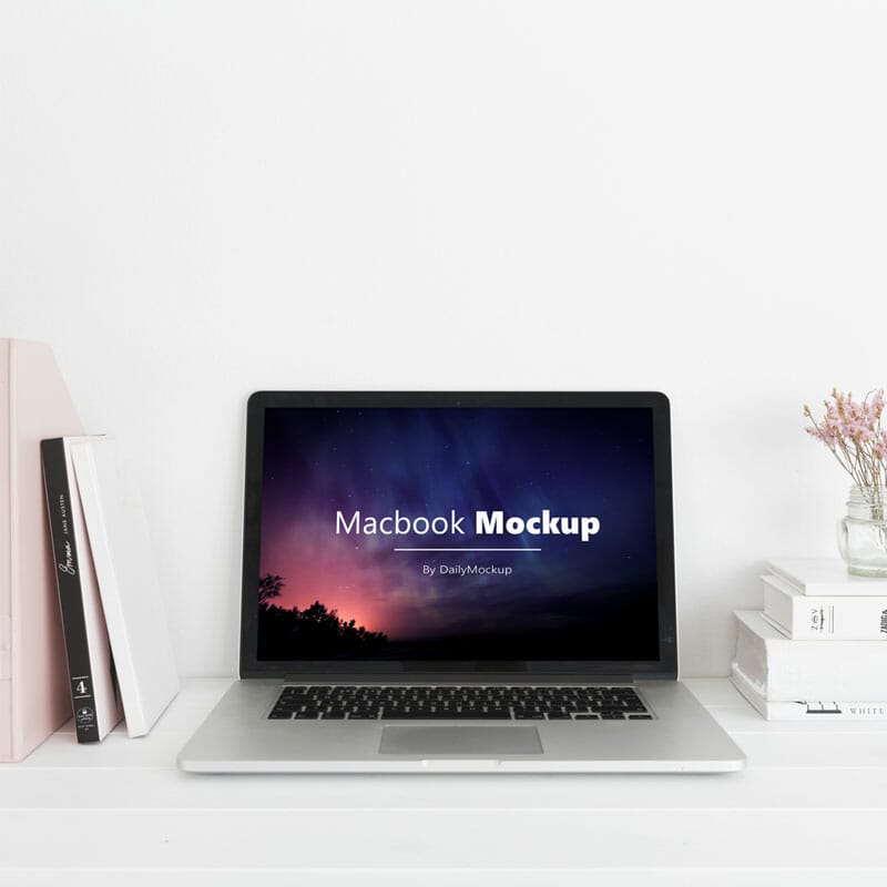 Free MacBook Mockup PSD