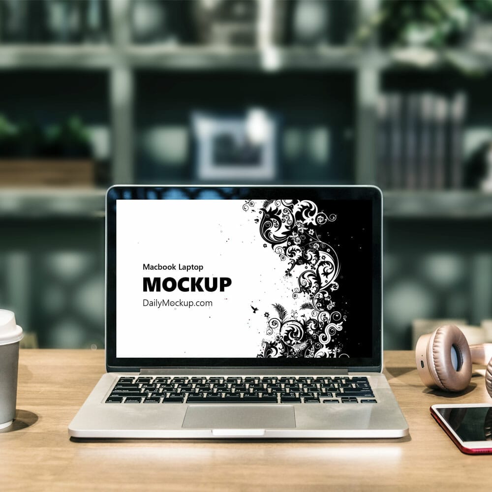 Free Macbook Mockup PSD