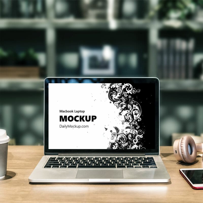Free Macbook Mockup PSD