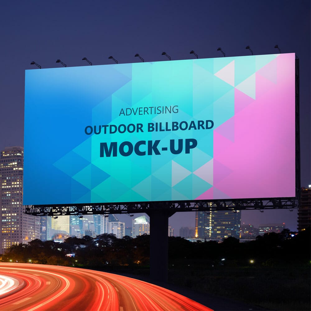 Free Outdoor Billboard Mockup