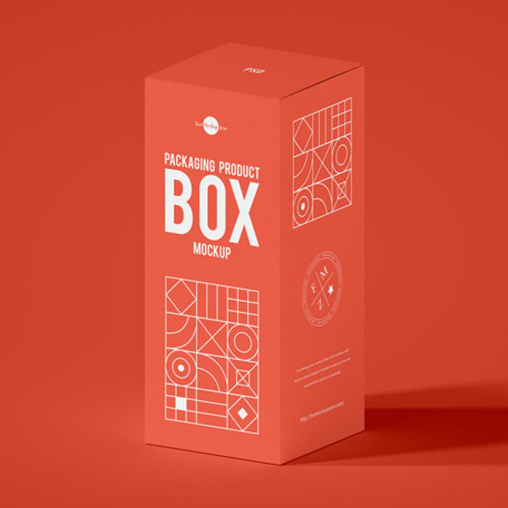 Free Packaging Product Box Mockup