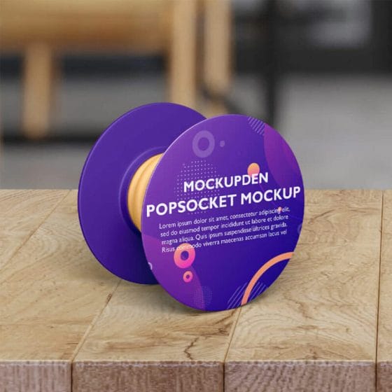 Free Pop Socket Mockup PSD Template