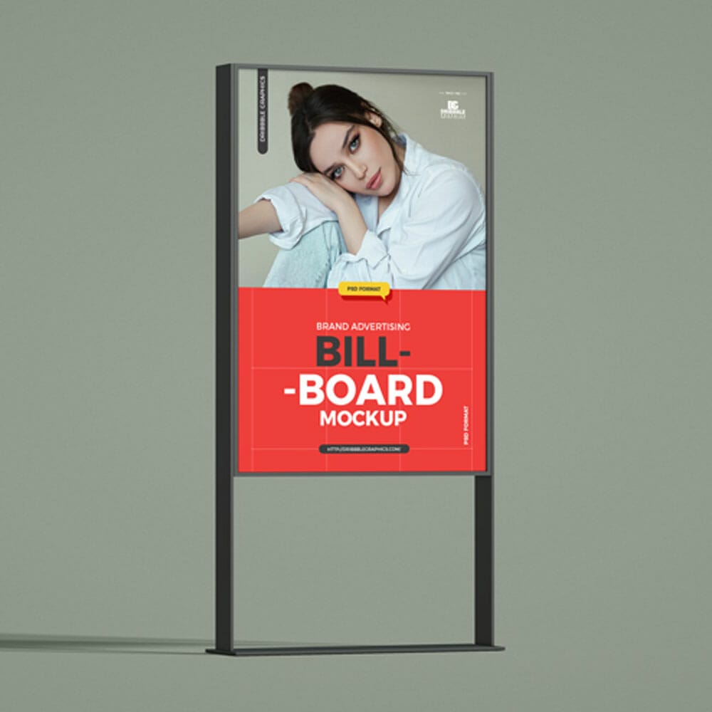 Free Premium Brand Advertising Billboard Mockup