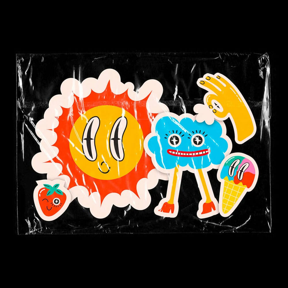 Free Transparent Plastic Sleeve Mockup