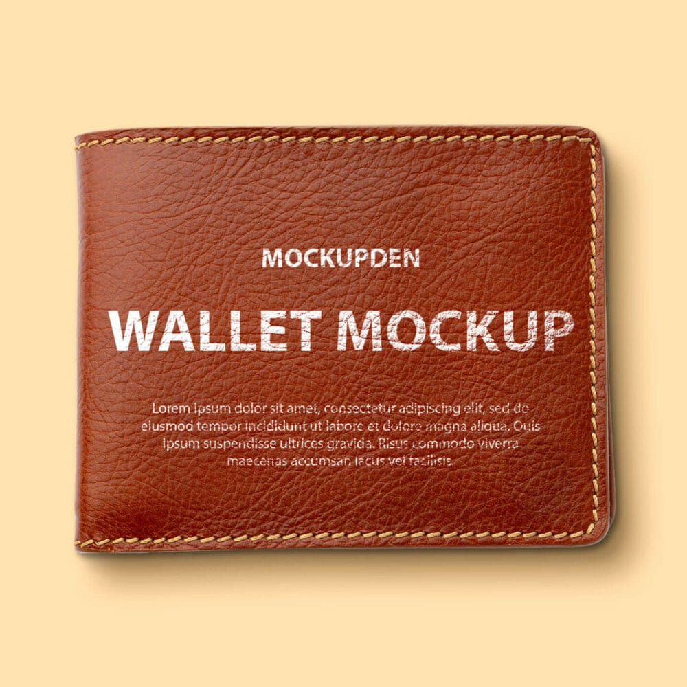 Free Wallet Mockup PSD Template
