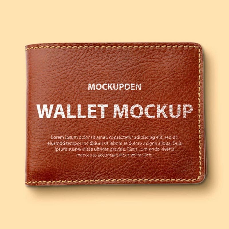 Free Wallet Mockup PSD Template