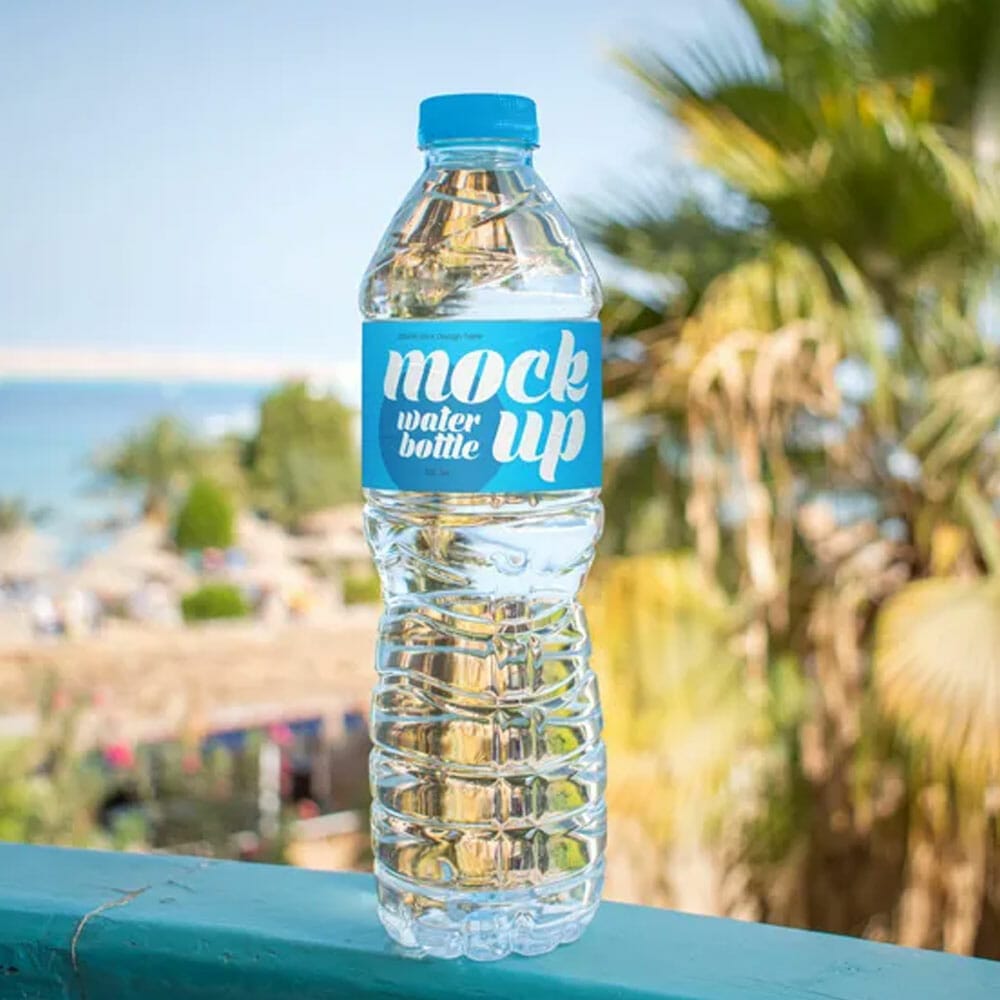 Free Water Bottle Mockup
