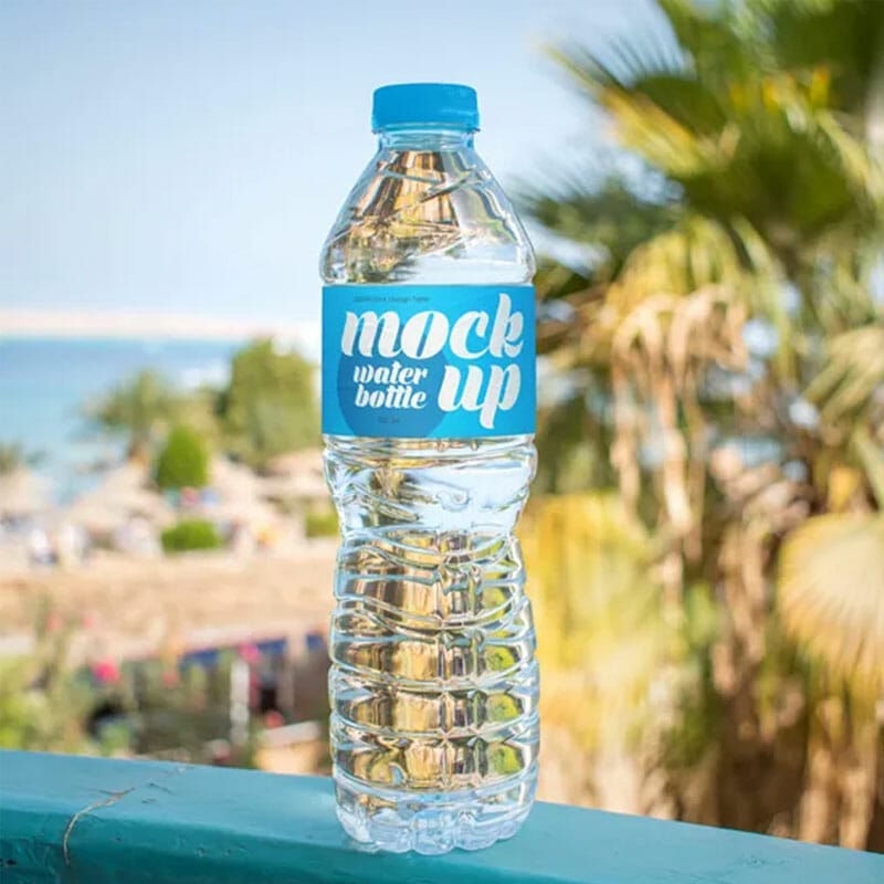 Free Water Bottle Mockup