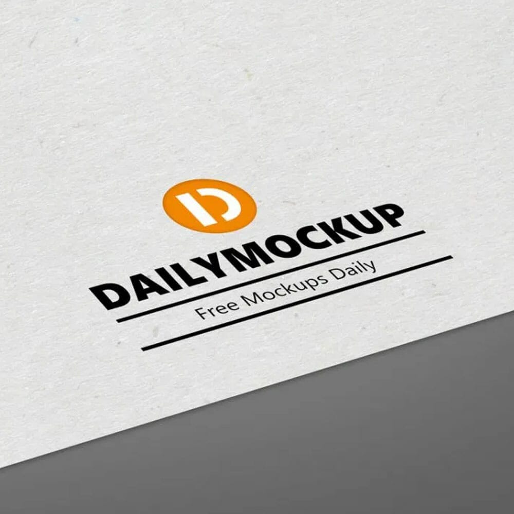 Logo Mockup Free PSD