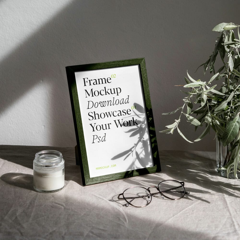 Mini Wood Frame Mockup