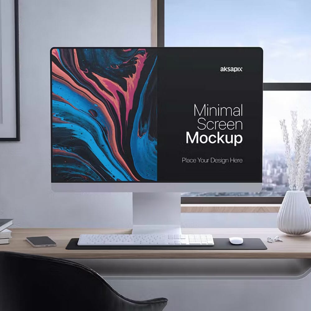 Minimal Screen Mockup