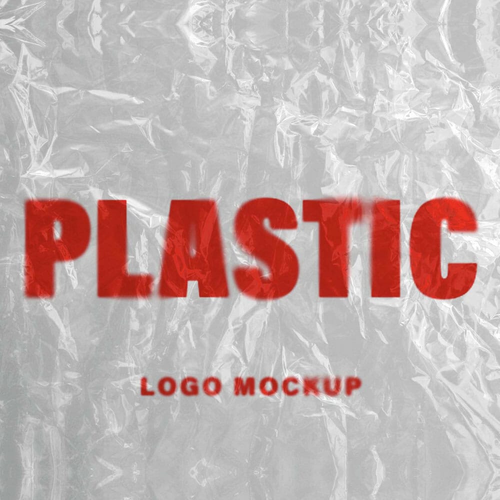Plastic Wrap Logo Mockup