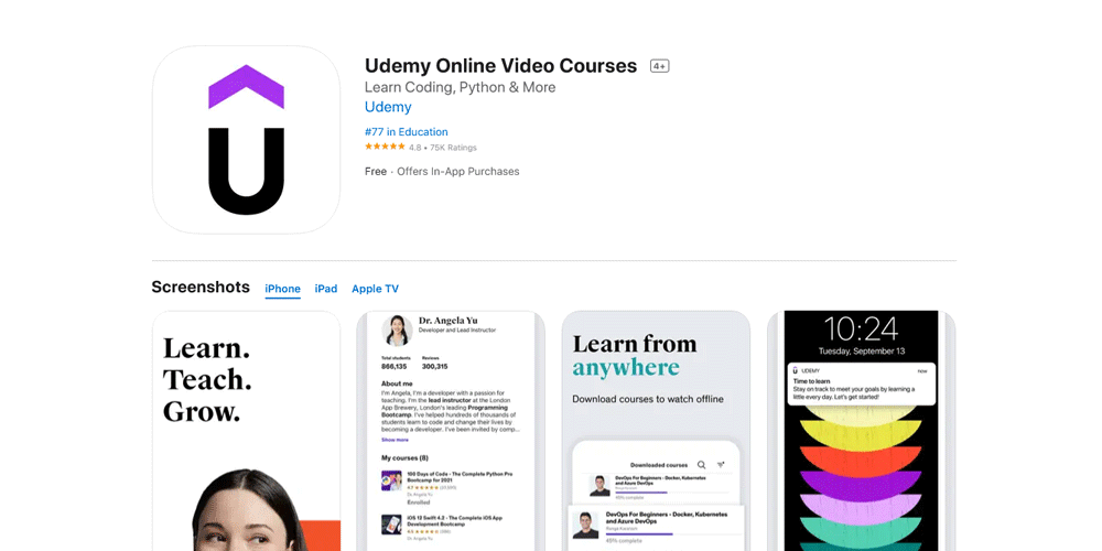 Best Apps to Learn UI/UX Design 4 Udemy