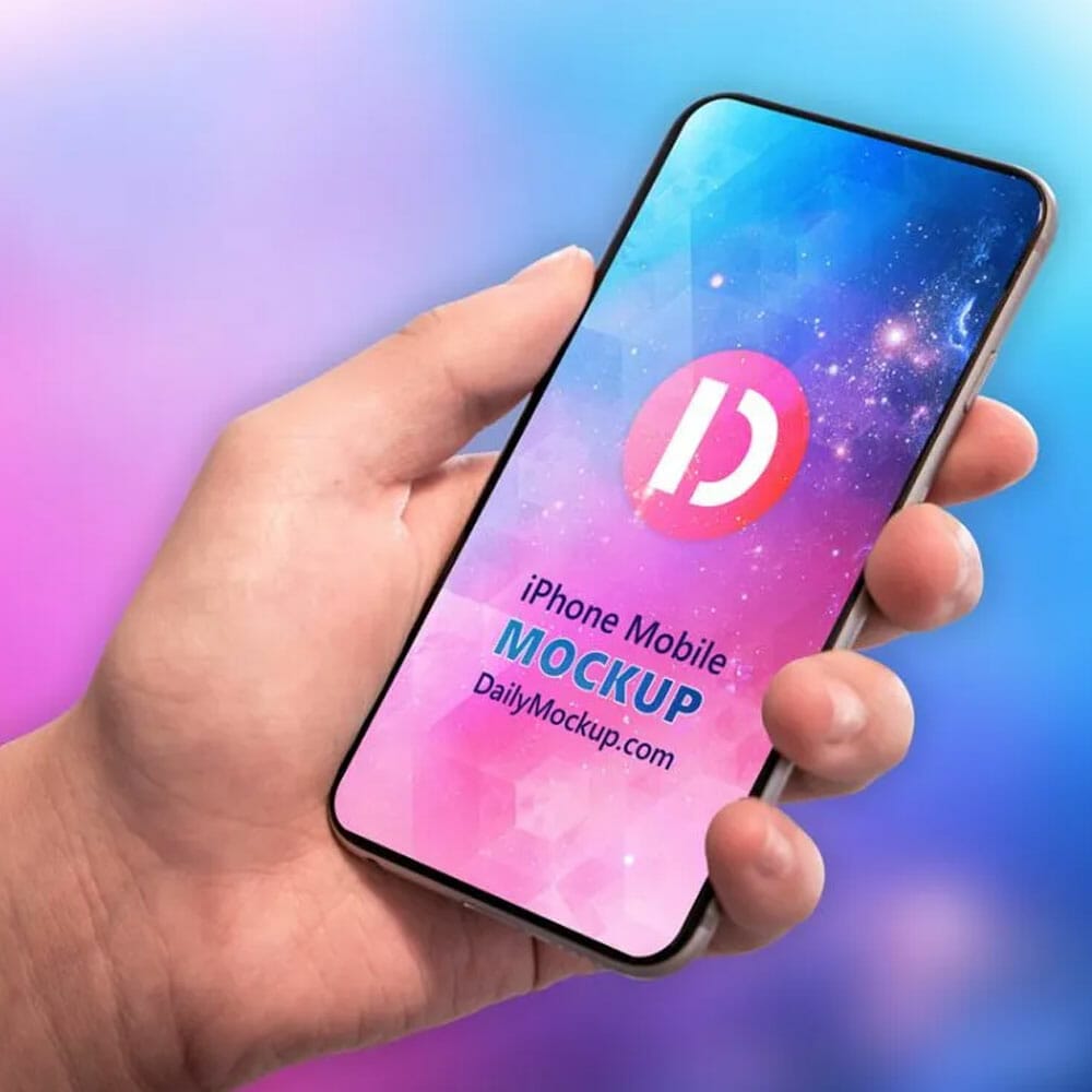 iPhone Mobile Mockup Free PSD