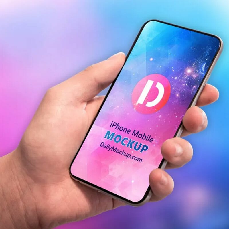 iPhone Mobile Mockup Free PSD