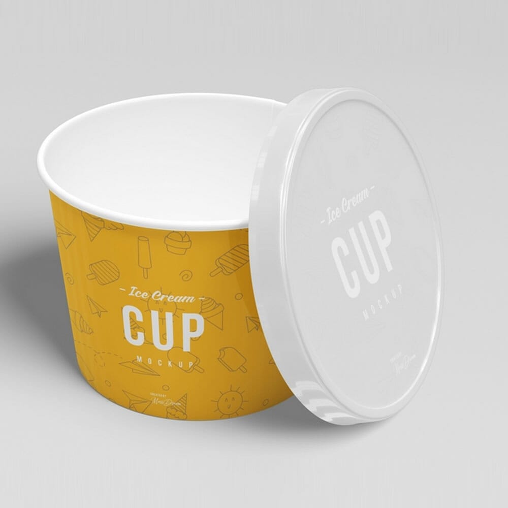 3oz Ice Cream Cup Mockup Set