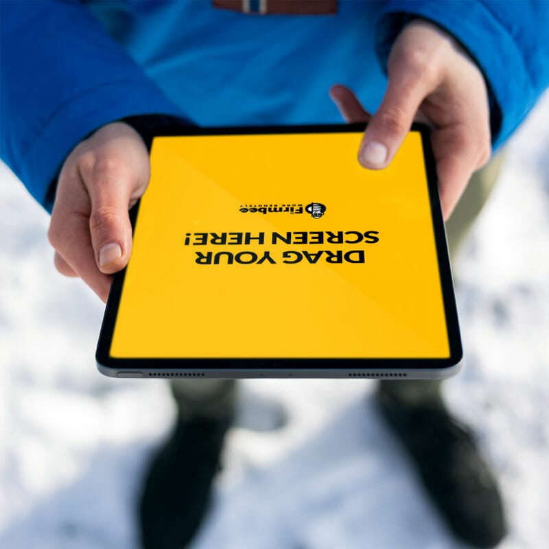 Apple iPad In Hands Mockup