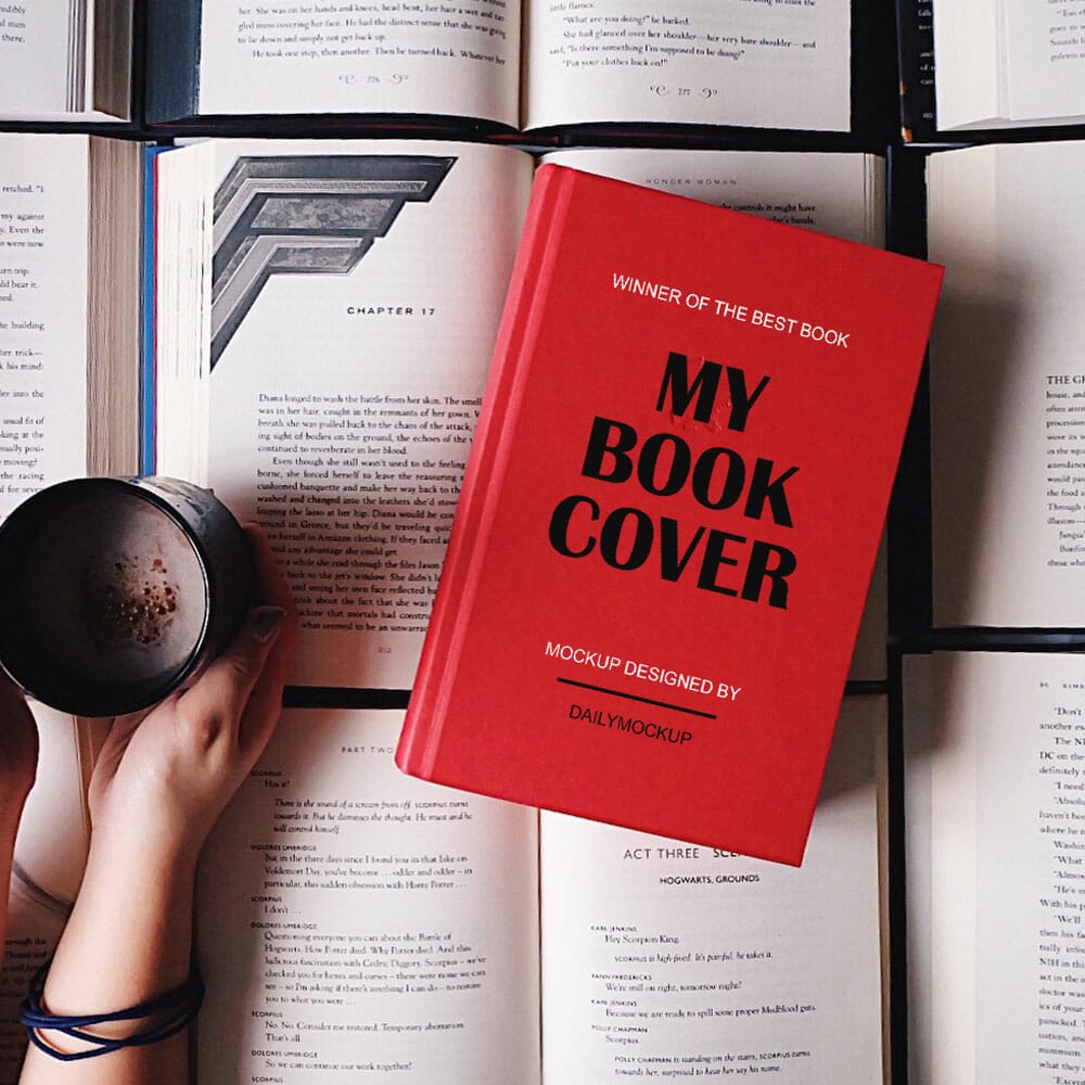 Book Cover Mockup PSD
