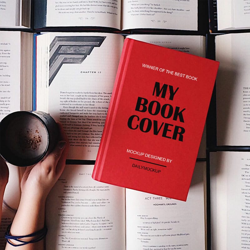 Book Cover Mockup PSD