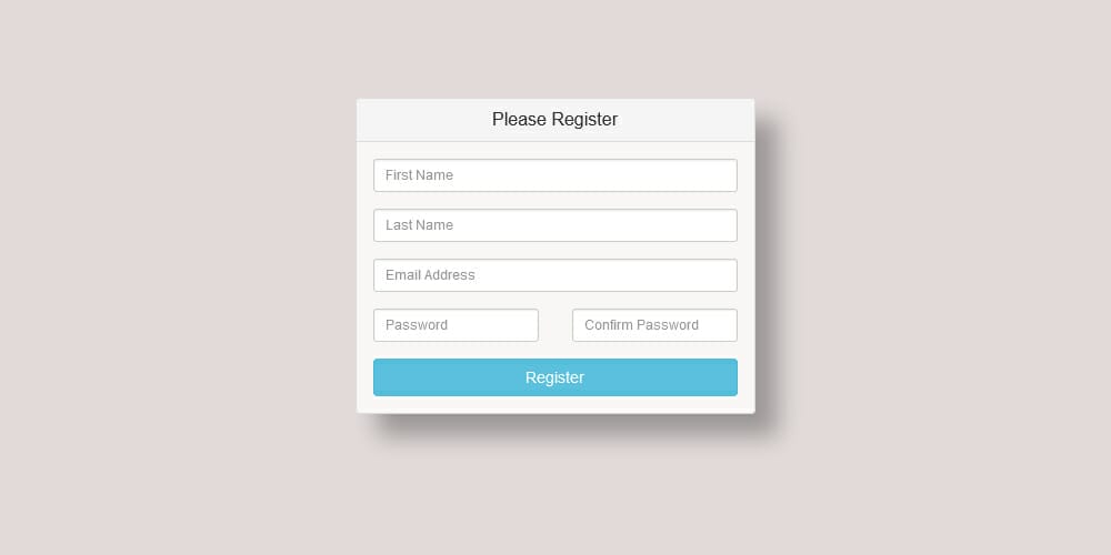 Free Bootstrap Form Templates