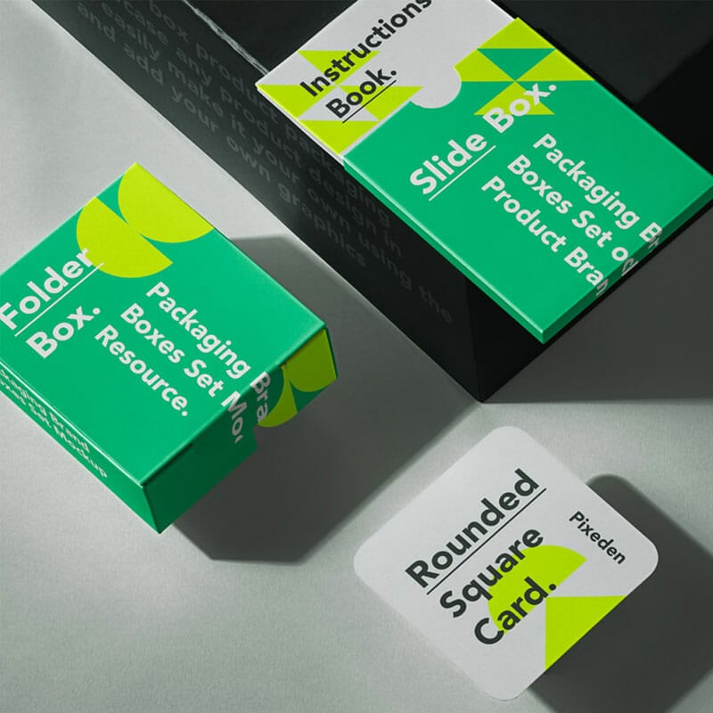 Branding PSD Boxes Mockup Set