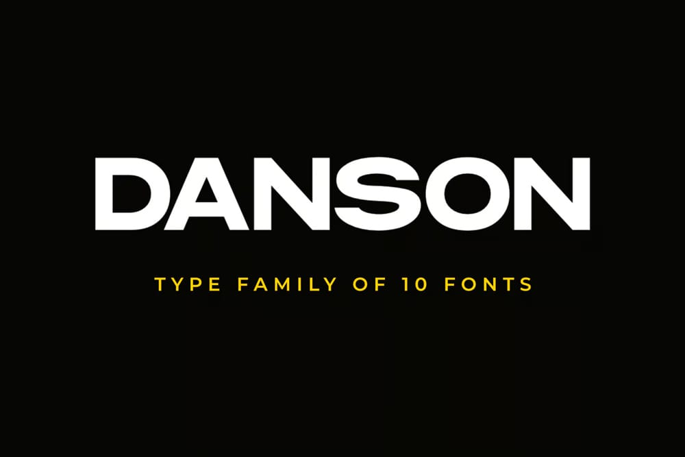 Danson Sans serif Font Family