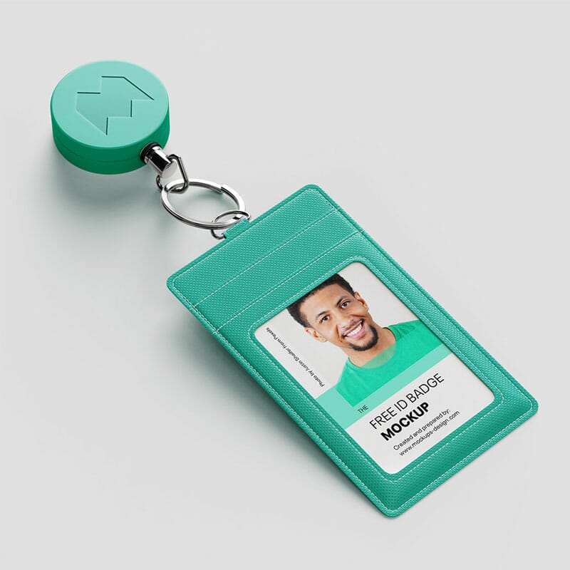 Fabric ID Holder Mockup