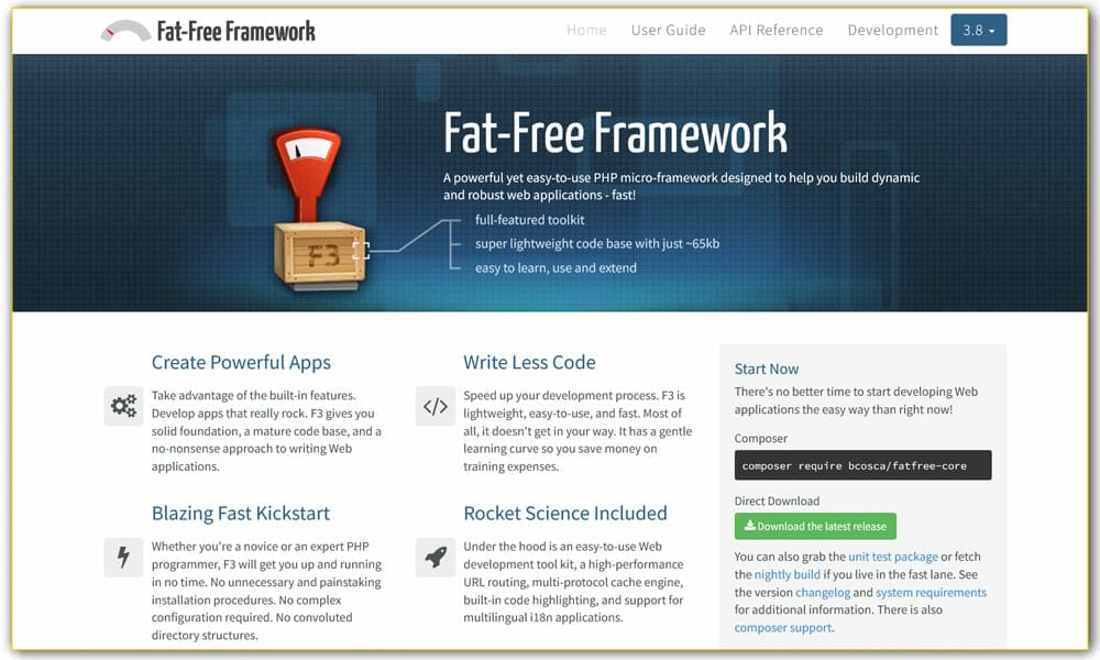 Fat-Free Framework