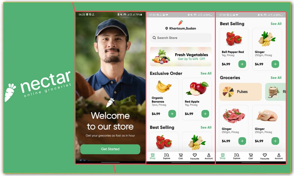 Flutter Grocery App UI Template