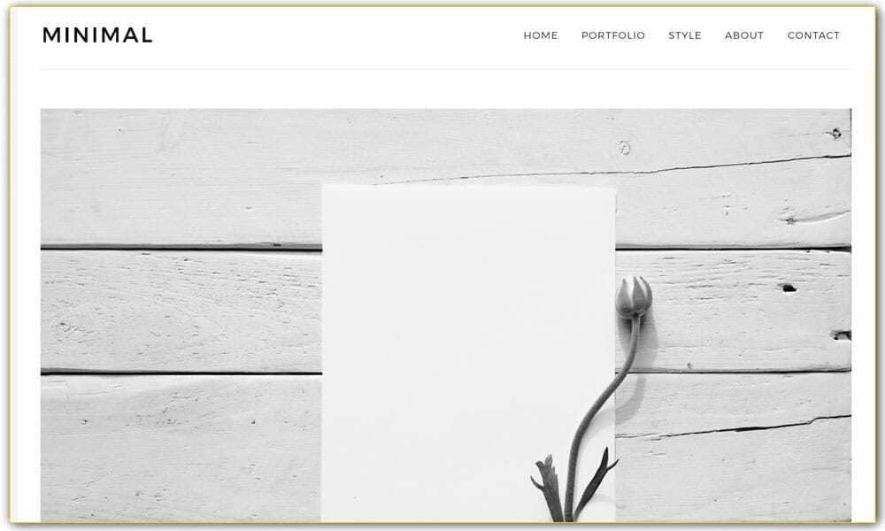 Flutter Minimal Website Template