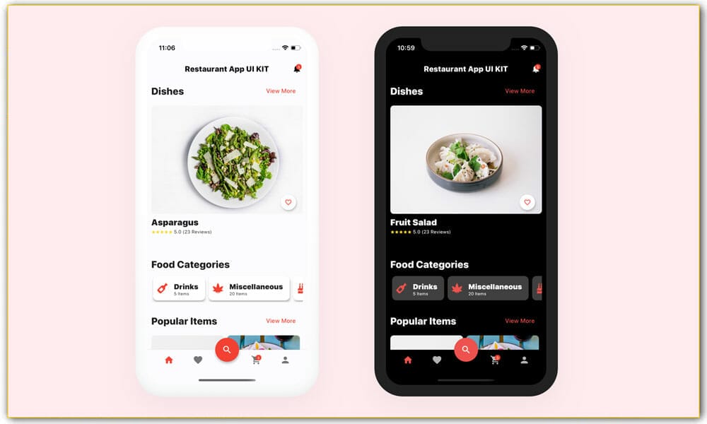 Flutter Restaurant App UI Kit