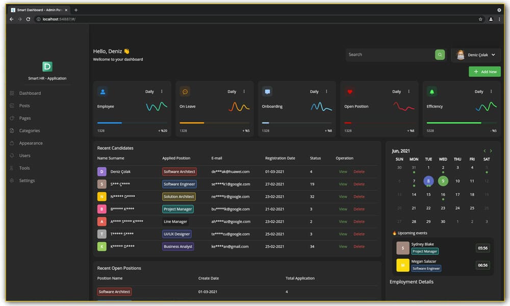 Flutter Web Smart Admin & Panel Dashboard