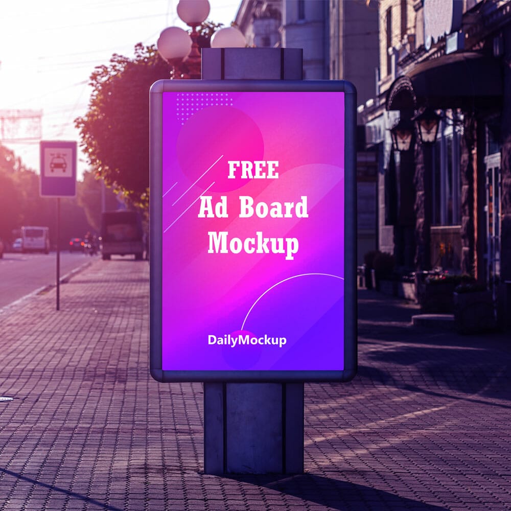 Free AD Poster Mockup PSD