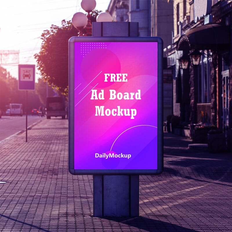 Free AD Poster Mockup PSD