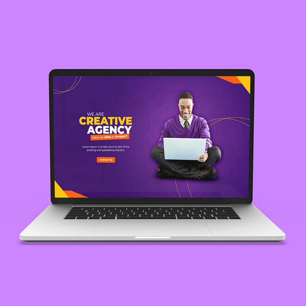 Free Banner Ad Mockup PSD Template