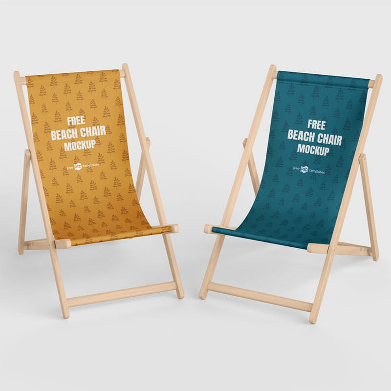 Free Beach Chair Mockup