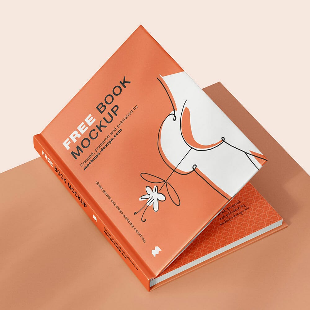 Free Book A5 Size Mockup