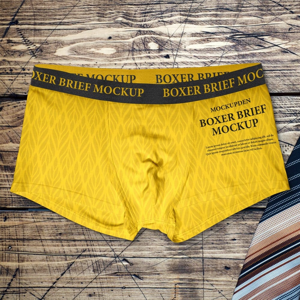 Free Boxer Brief Mockup PSD Template