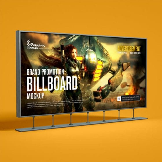 Free Brand Promotion Billboard Mockup