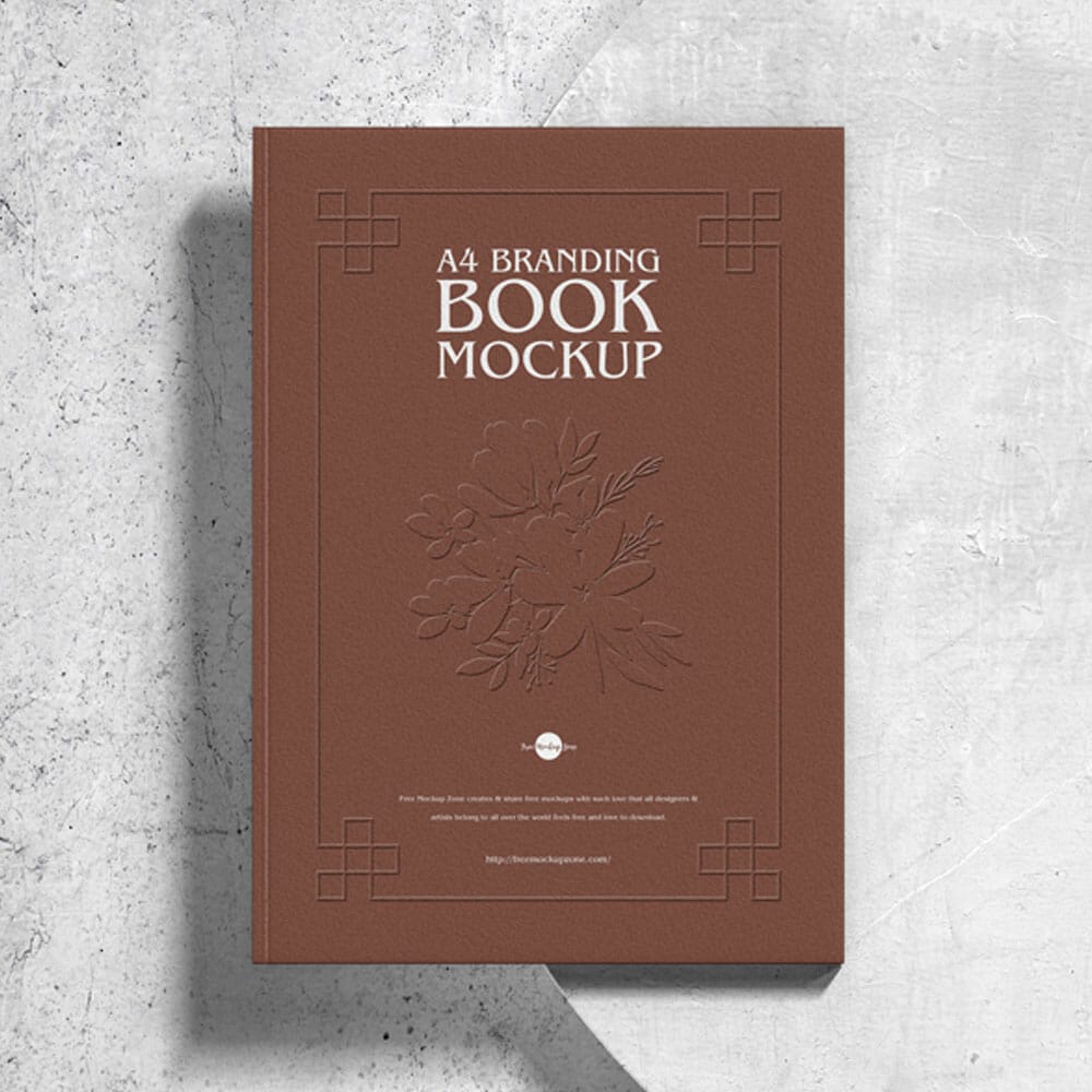 Free Branding A4 Book Mockup