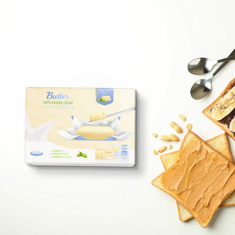 Free Butter Mockup PSD Template