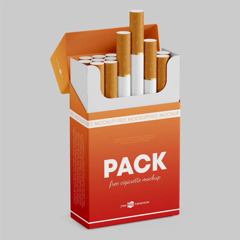 Free Cigarette Pack Mockup Set